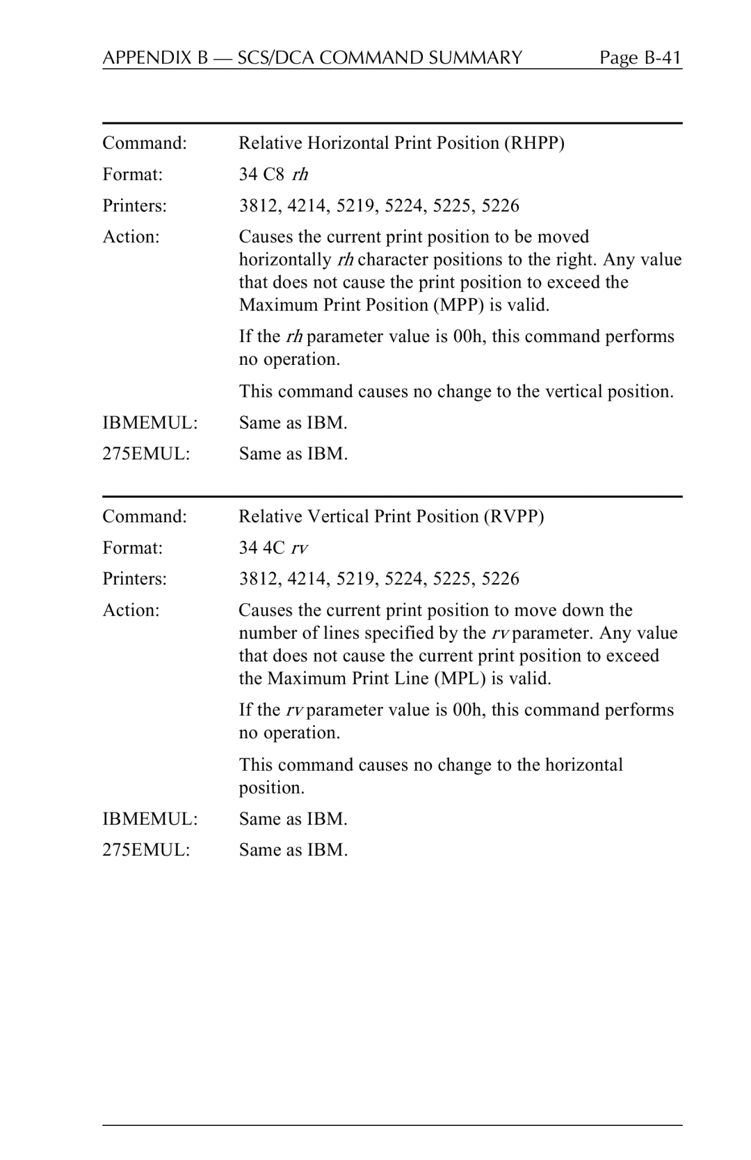 Agilent Technologies 5250 user manual Same as IBM 275EMUL 