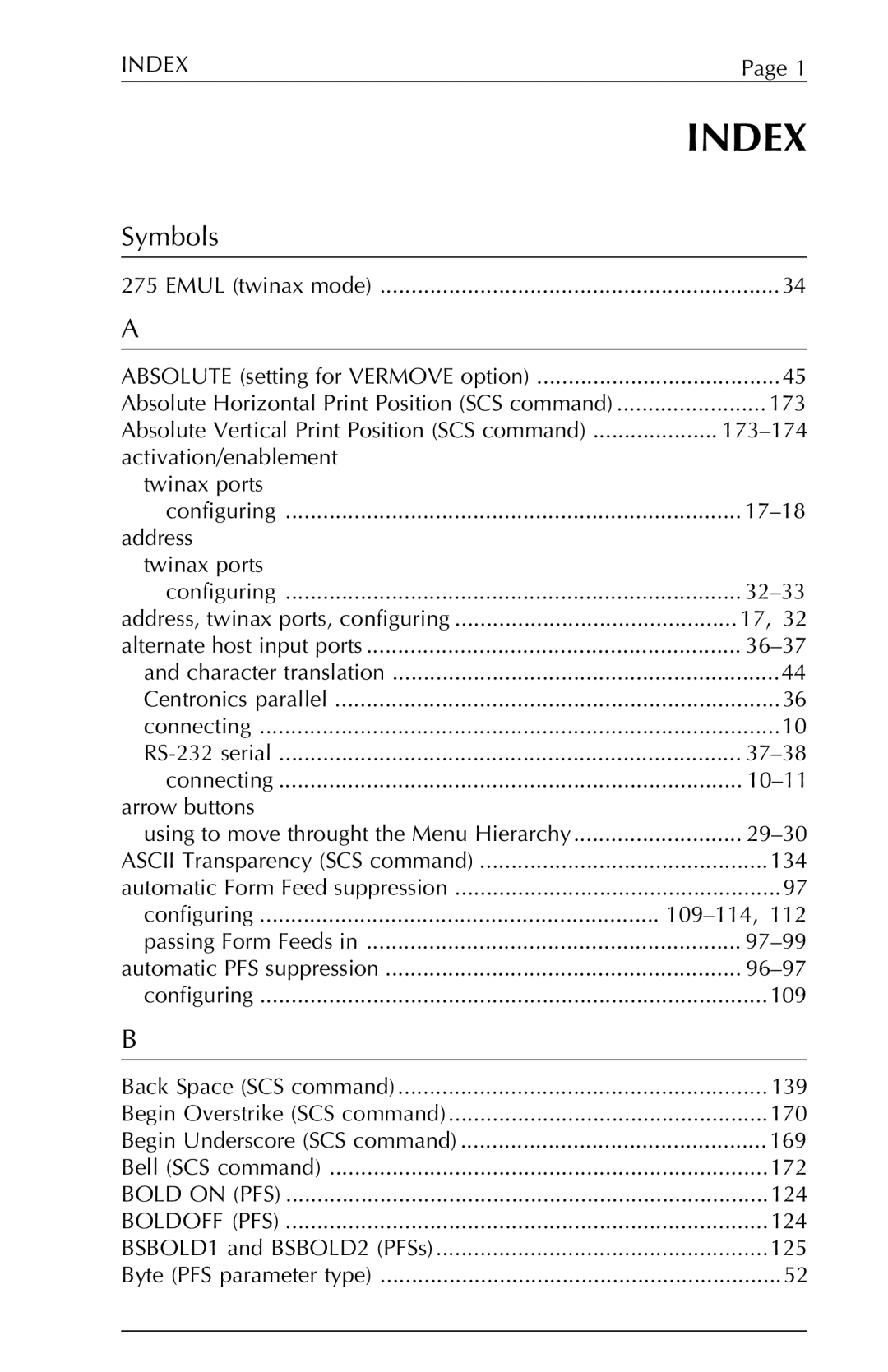 Agilent Technologies 5250 user manual Symbols 