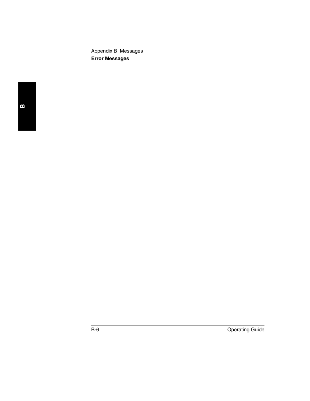 Agilent Technologies 53150A, 53152A, 53151A manual Error Messages 