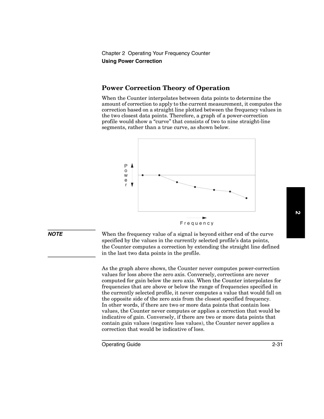 Agilent Technologies 53150A, 53152A, 53151A manual Power Correction Theory of Operation 