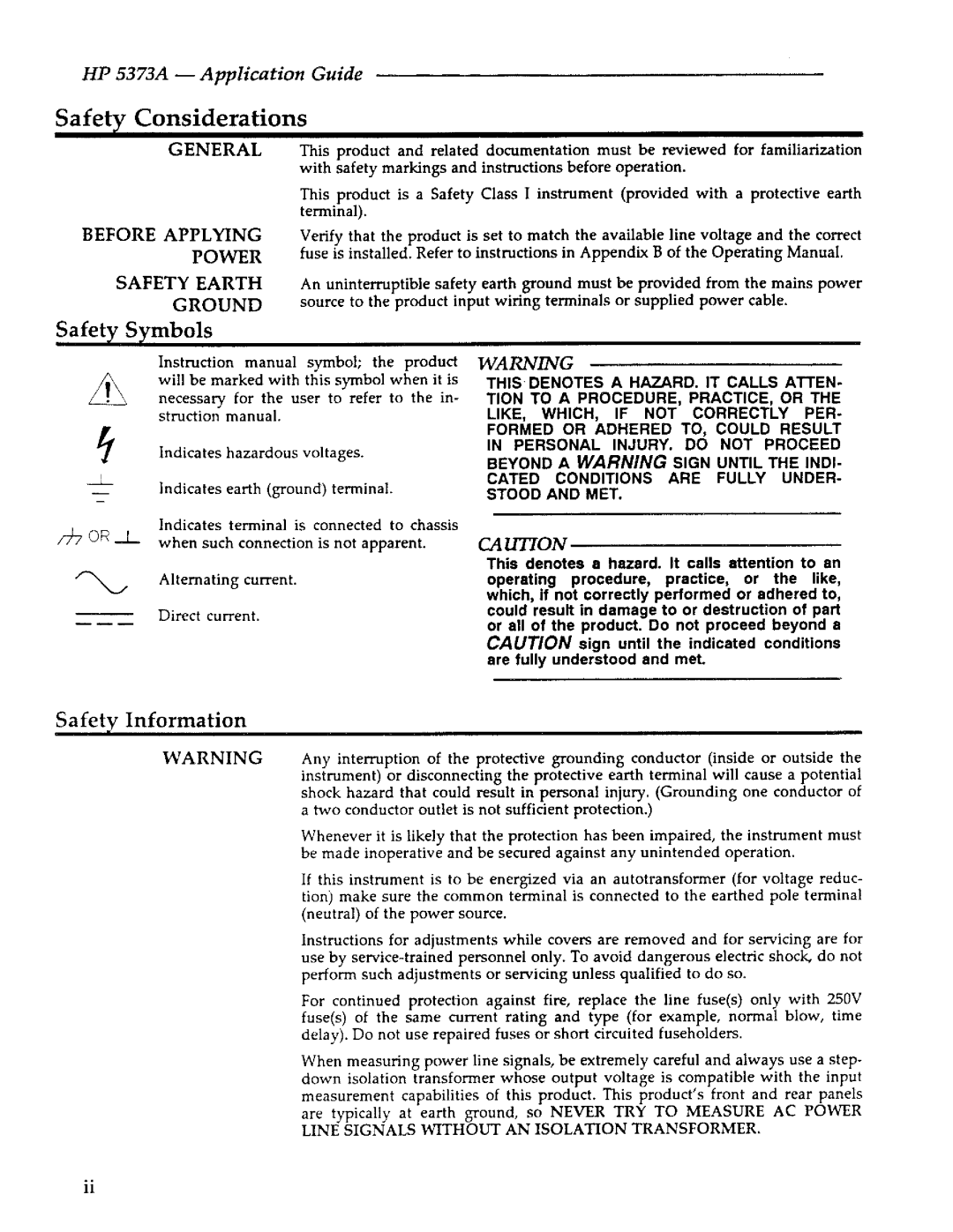 Agilent Technologies 5373A manual 