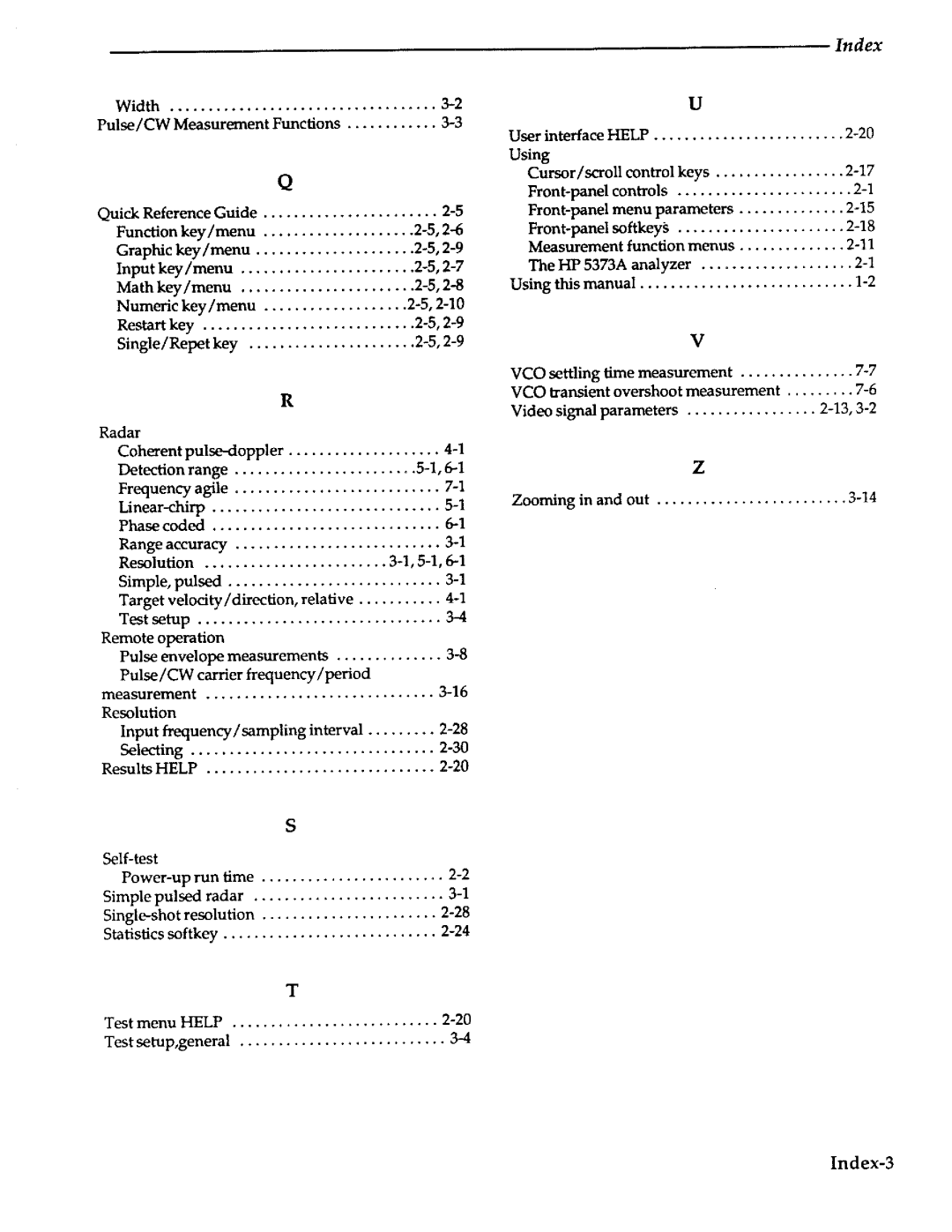 Agilent Technologies 5373A manual 