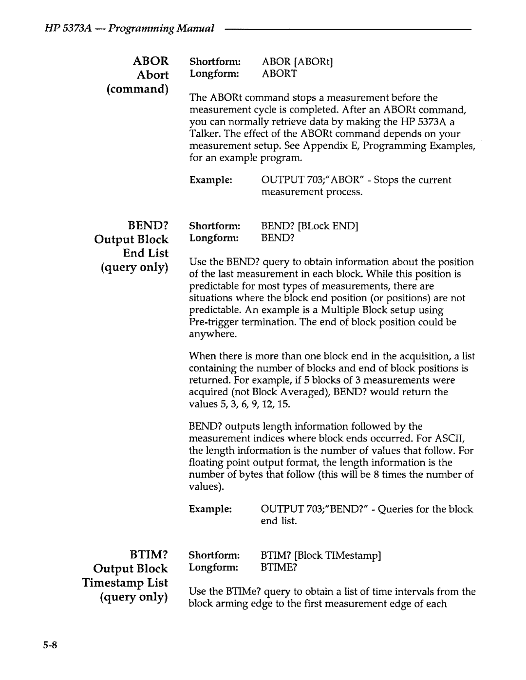 Agilent Technologies 5373A manual 