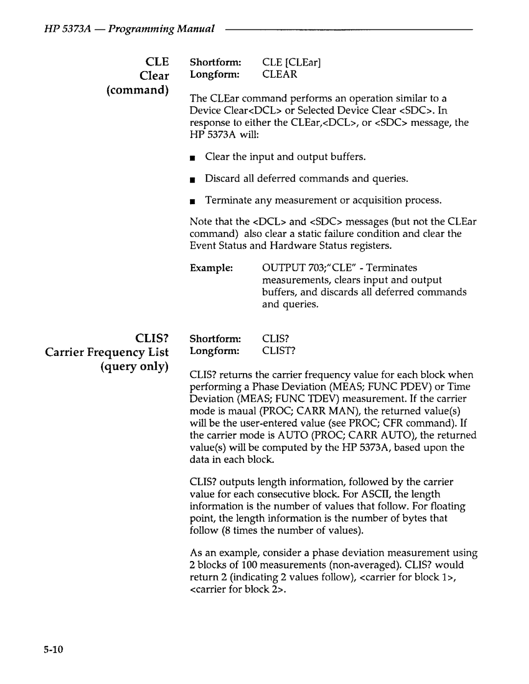 Agilent Technologies 5373A manual 