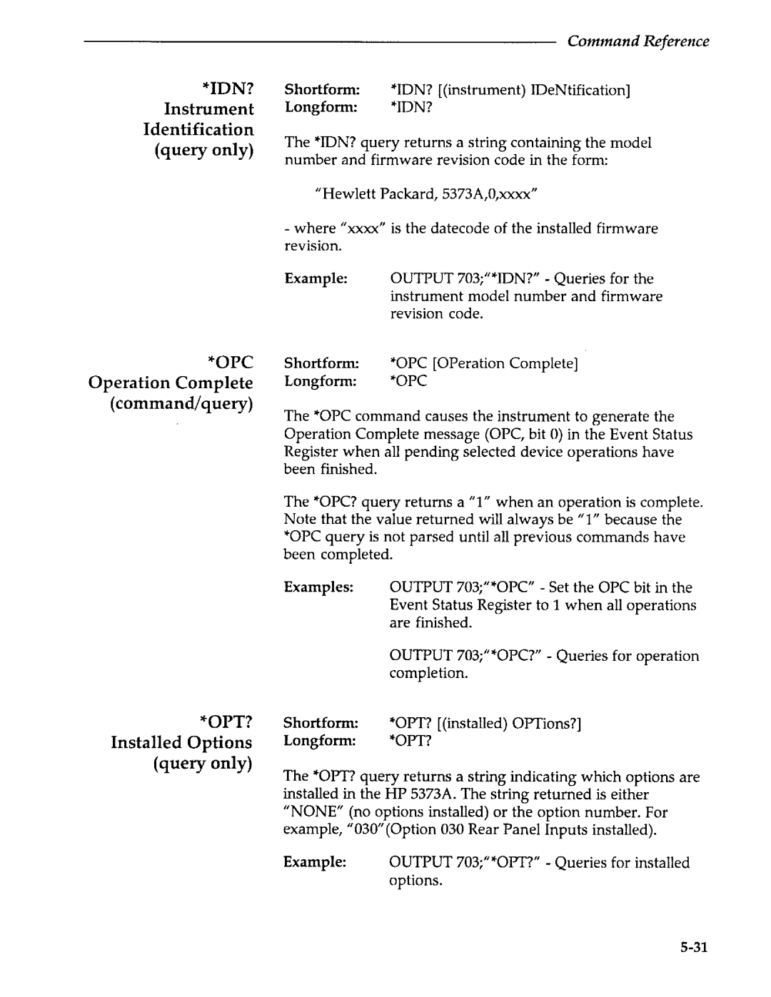 Agilent Technologies 5373A manual 