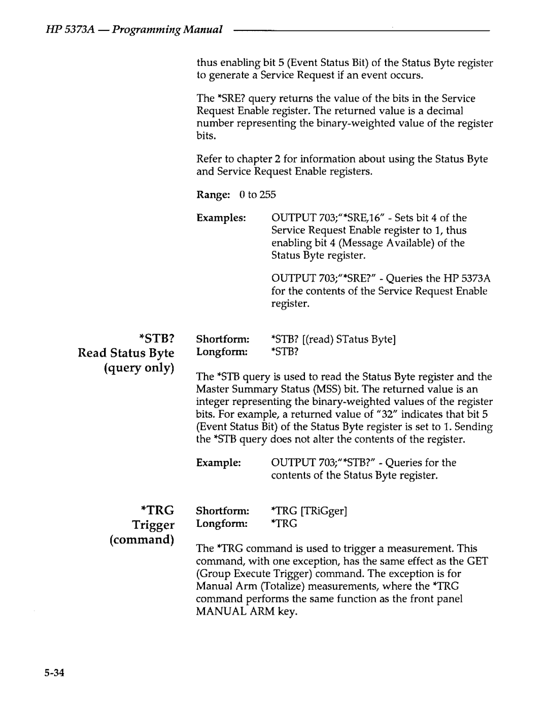 Agilent Technologies 5373A manual 