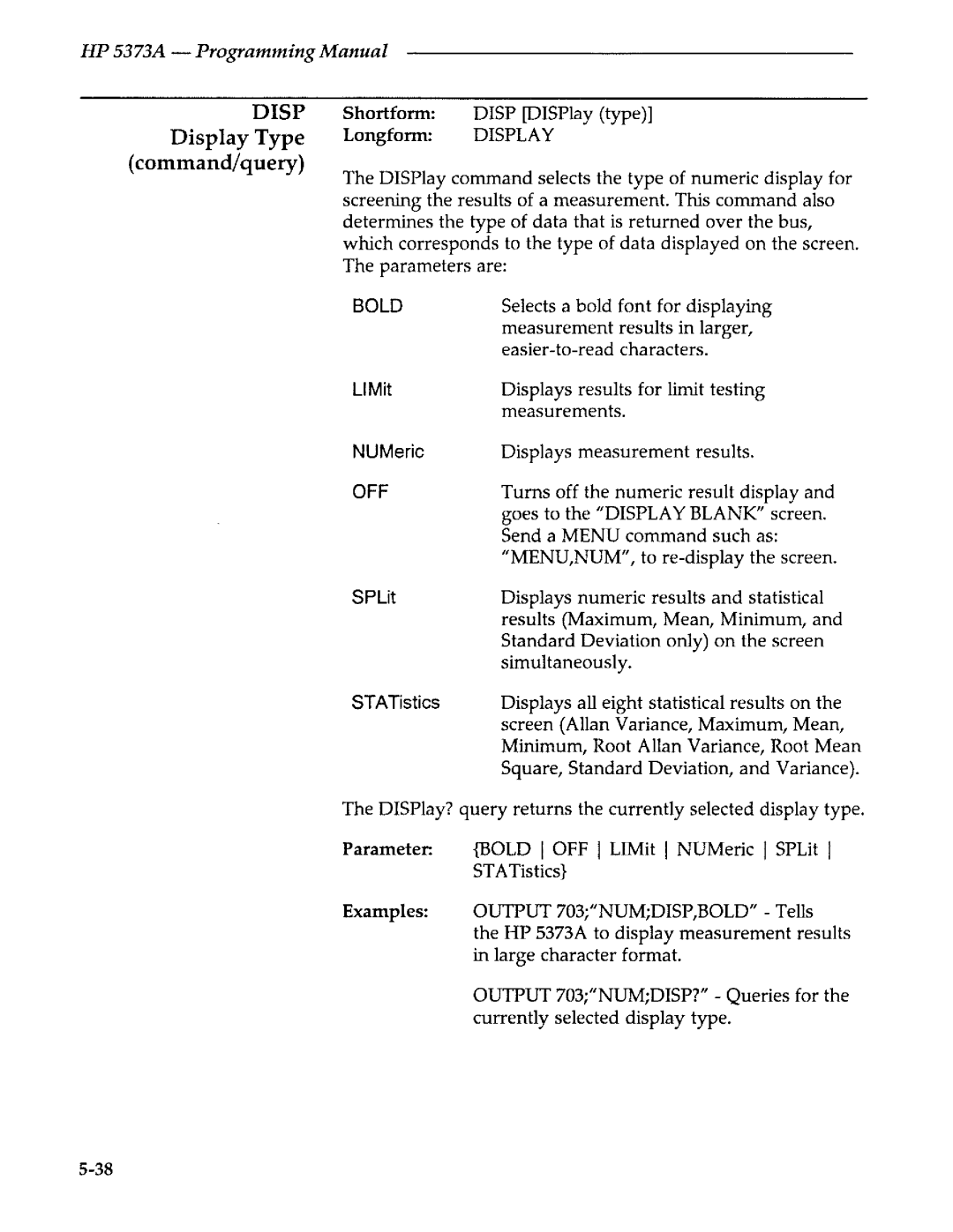 Agilent Technologies 5373A manual 