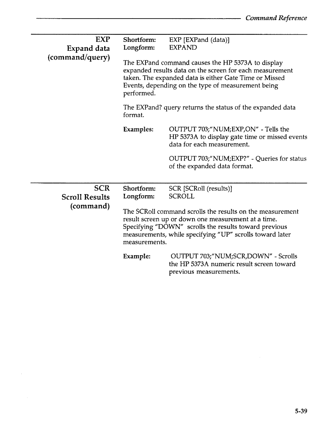 Agilent Technologies 5373A manual 