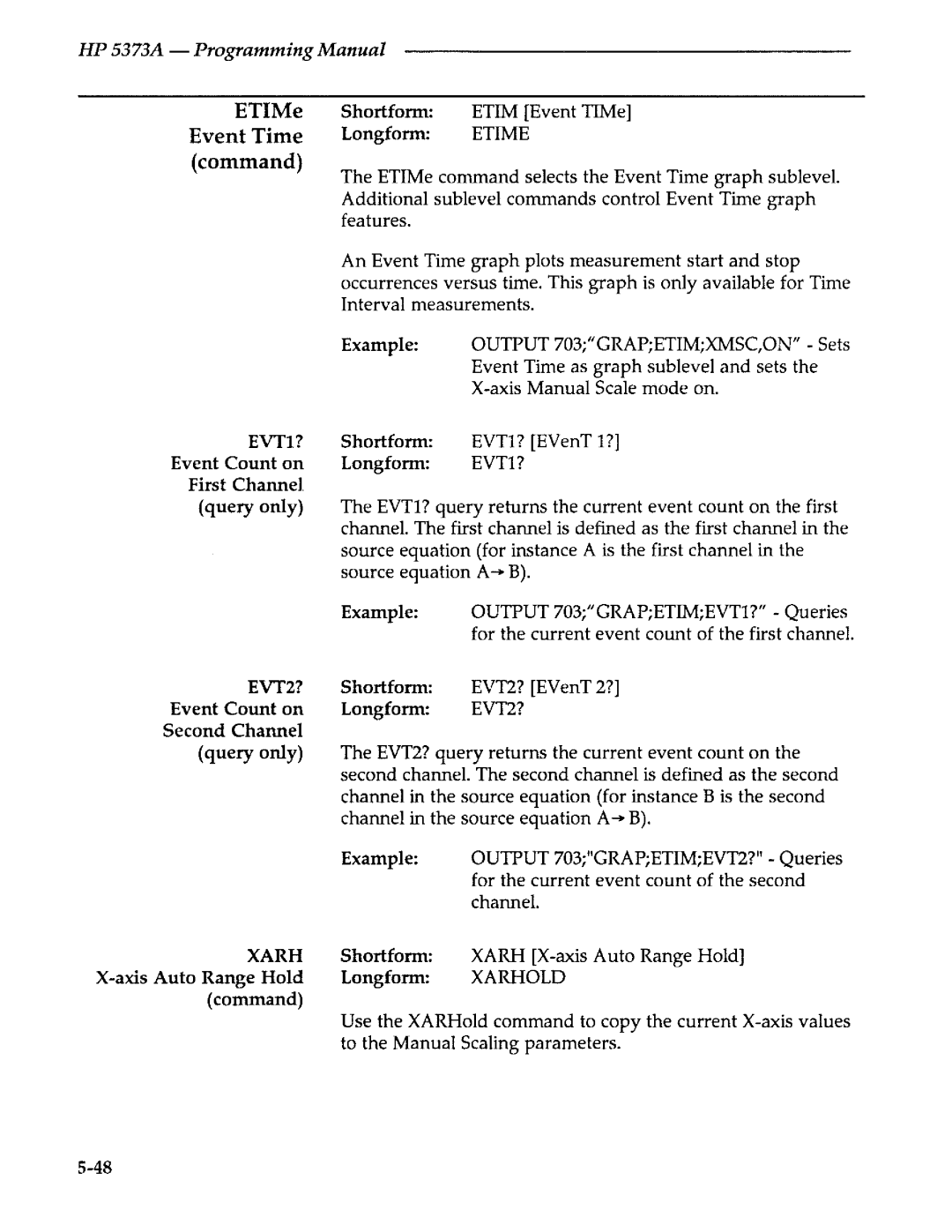 Agilent Technologies 5373A manual 