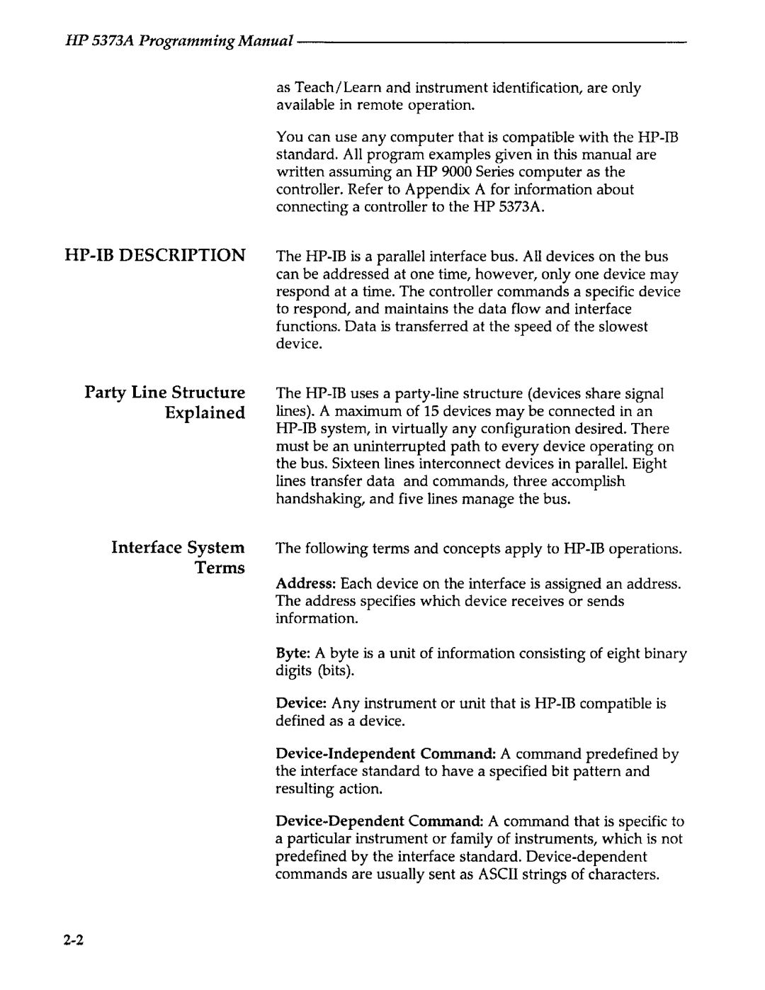 Agilent Technologies 5373A manual 