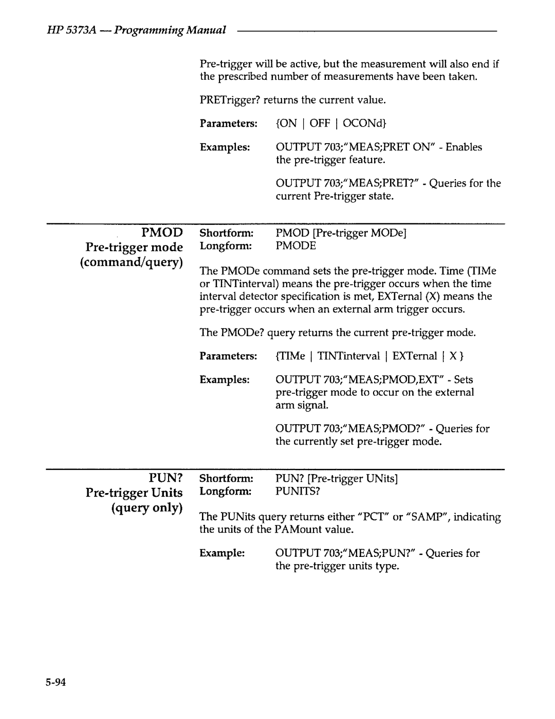 Agilent Technologies 5373A manual 