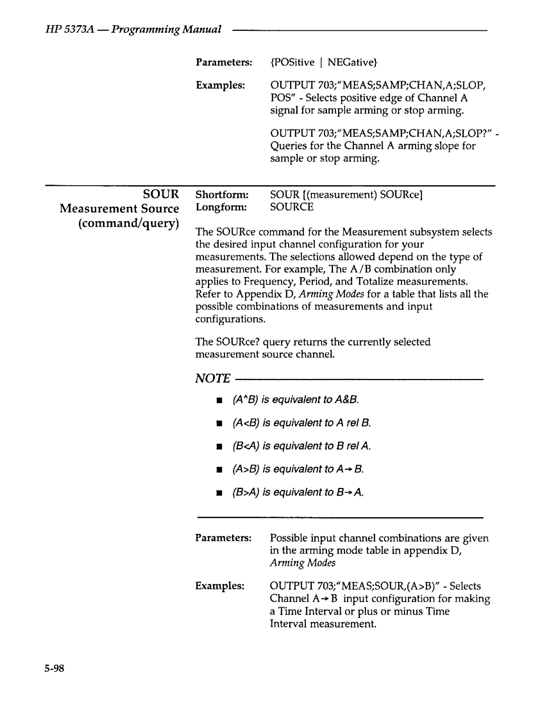 Agilent Technologies 5373A manual 