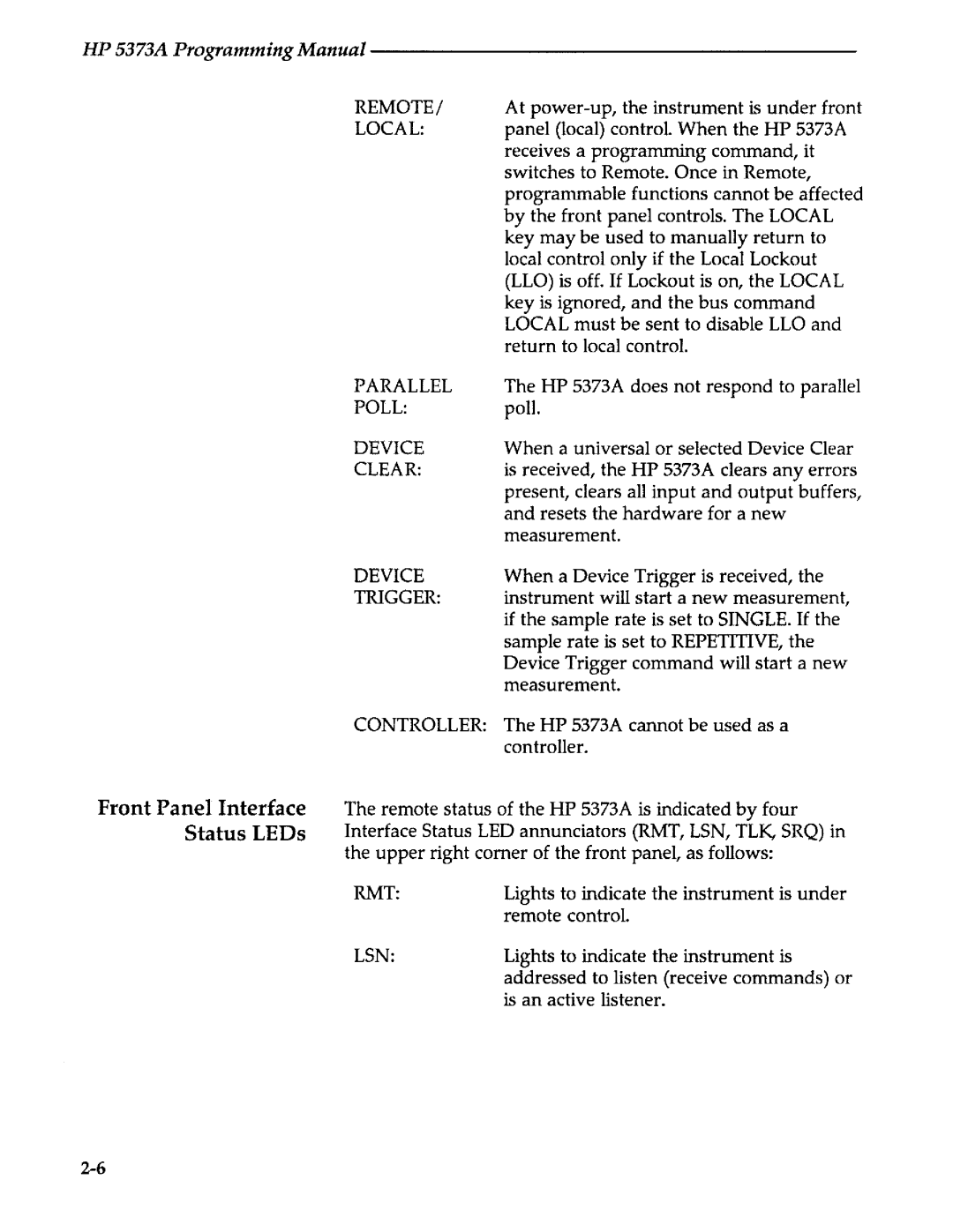 Agilent Technologies 5373A manual 