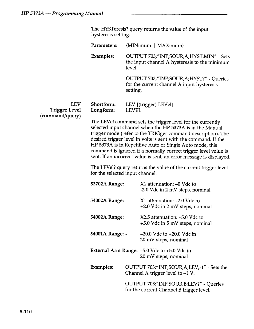 Agilent Technologies 5373A manual 