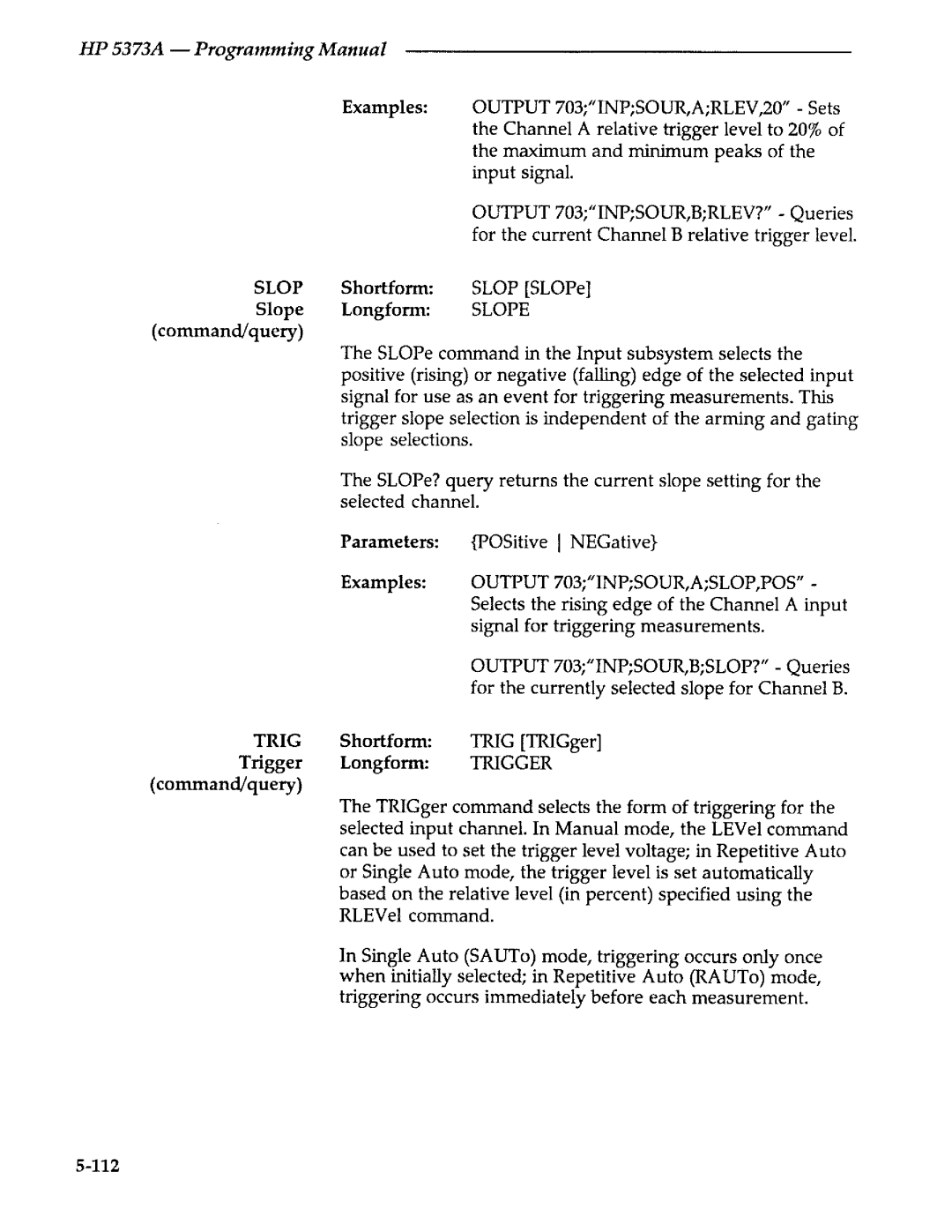 Agilent Technologies 5373A manual 