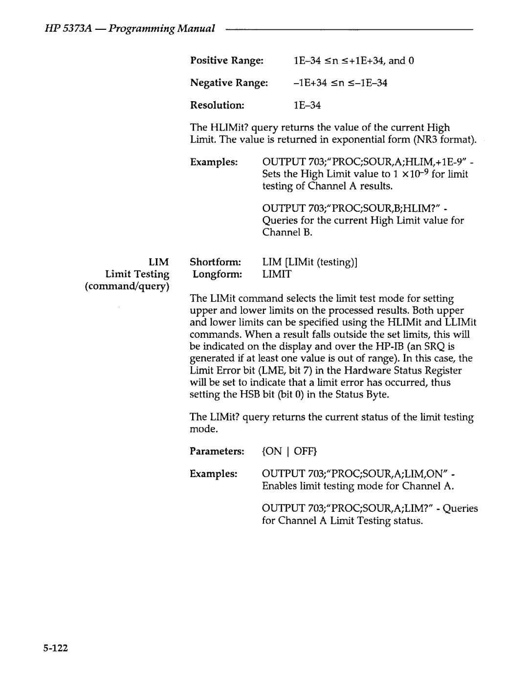 Agilent Technologies 5373A manual 