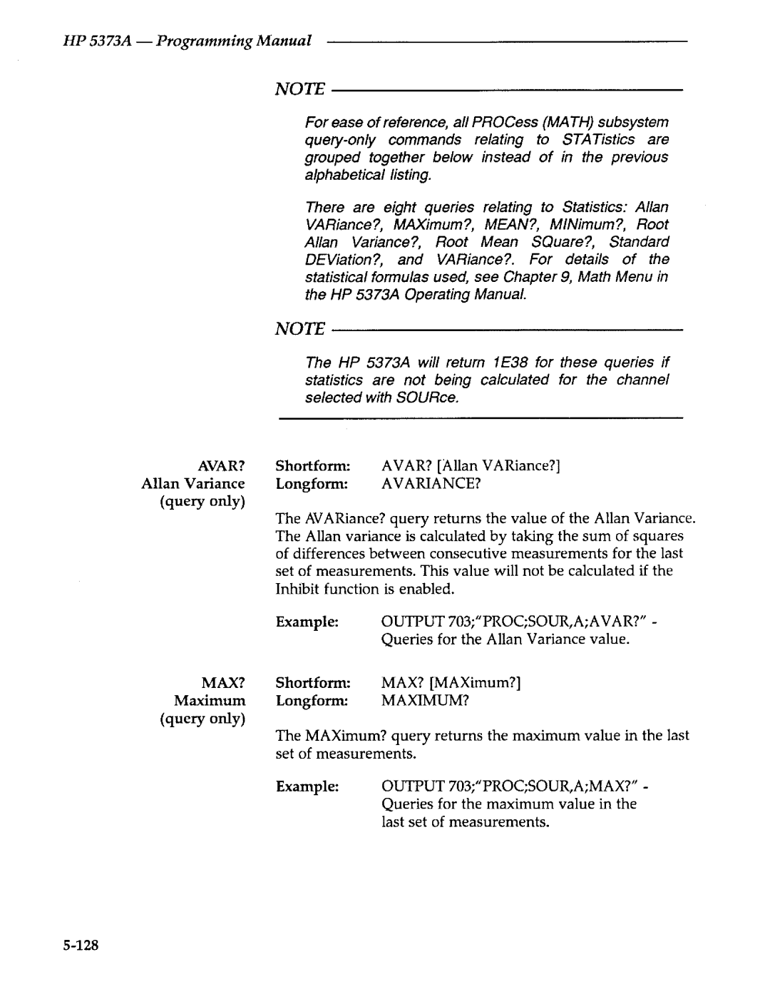 Agilent Technologies 5373A manual 