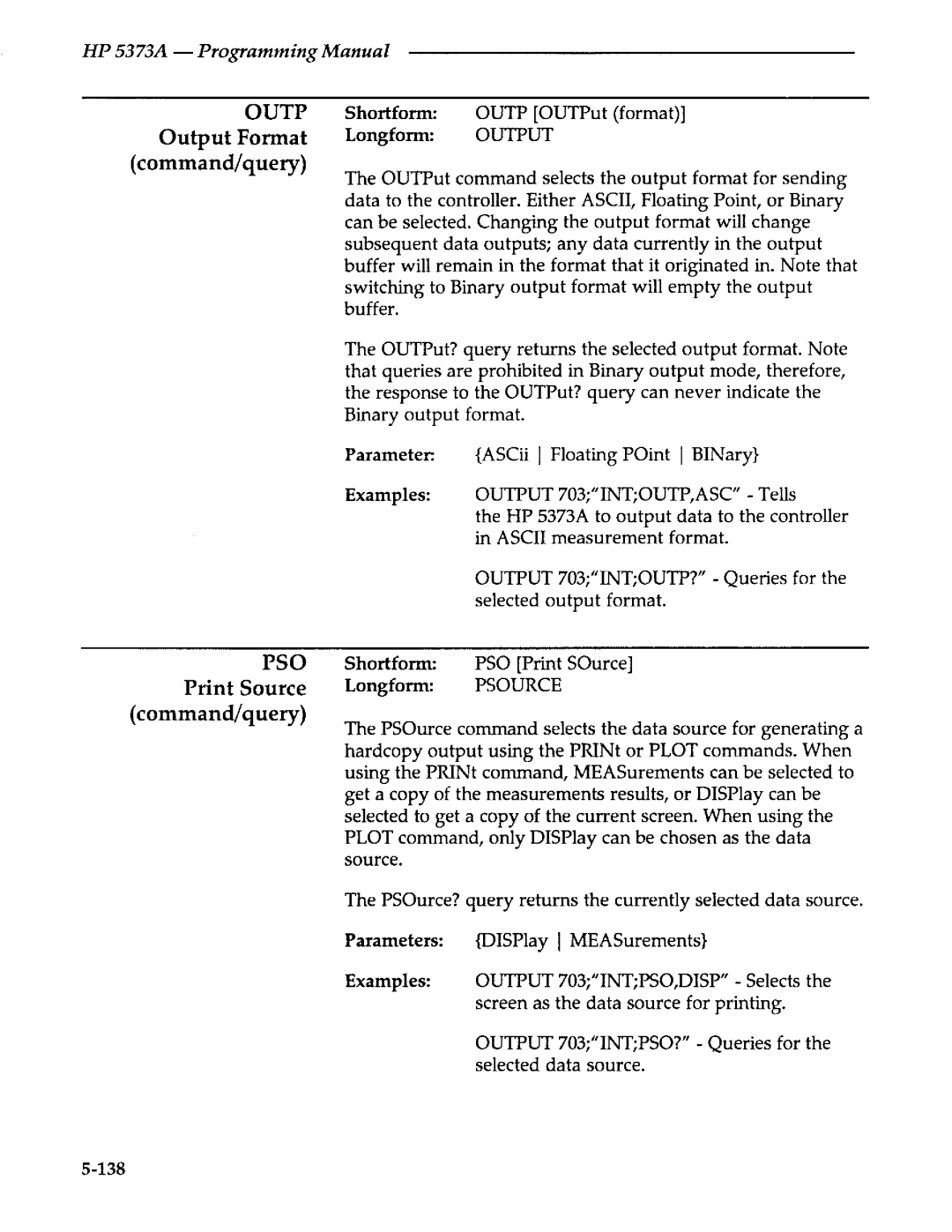 Agilent Technologies 5373A manual 