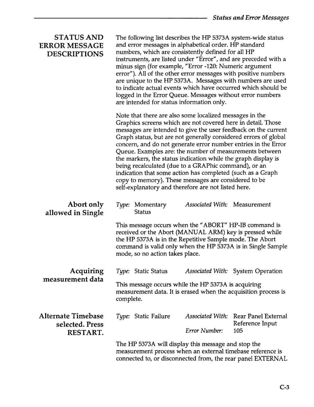 Agilent Technologies 5373A manual 