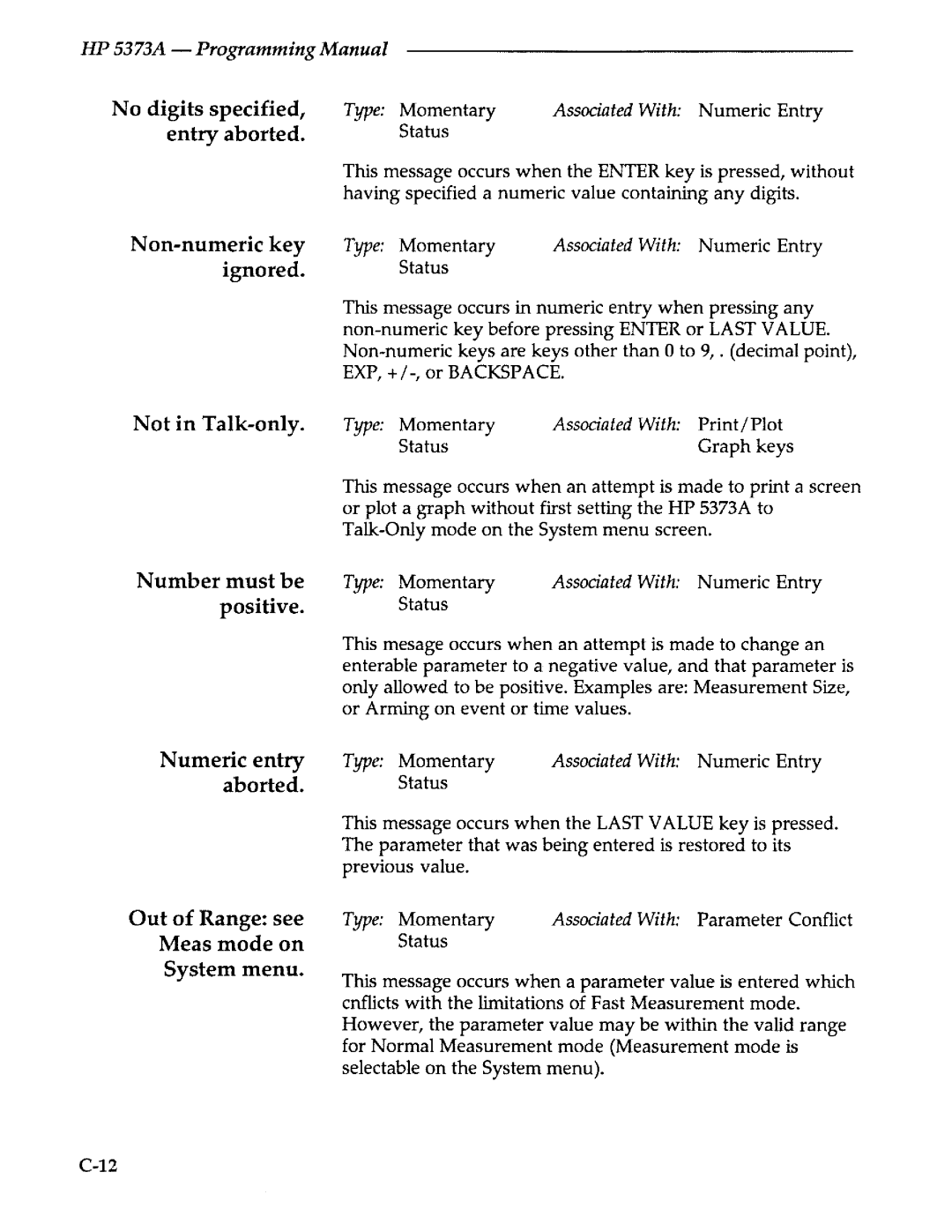 Agilent Technologies 5373A manual 