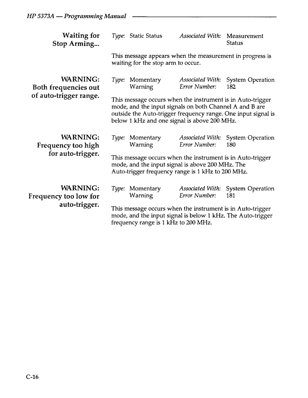 Agilent Technologies 5373A manual 