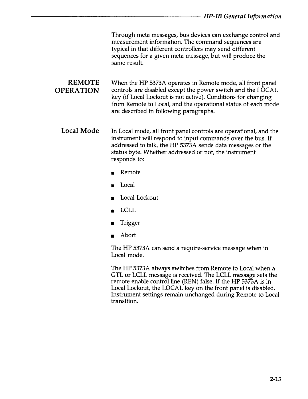 Agilent Technologies 5373A manual 