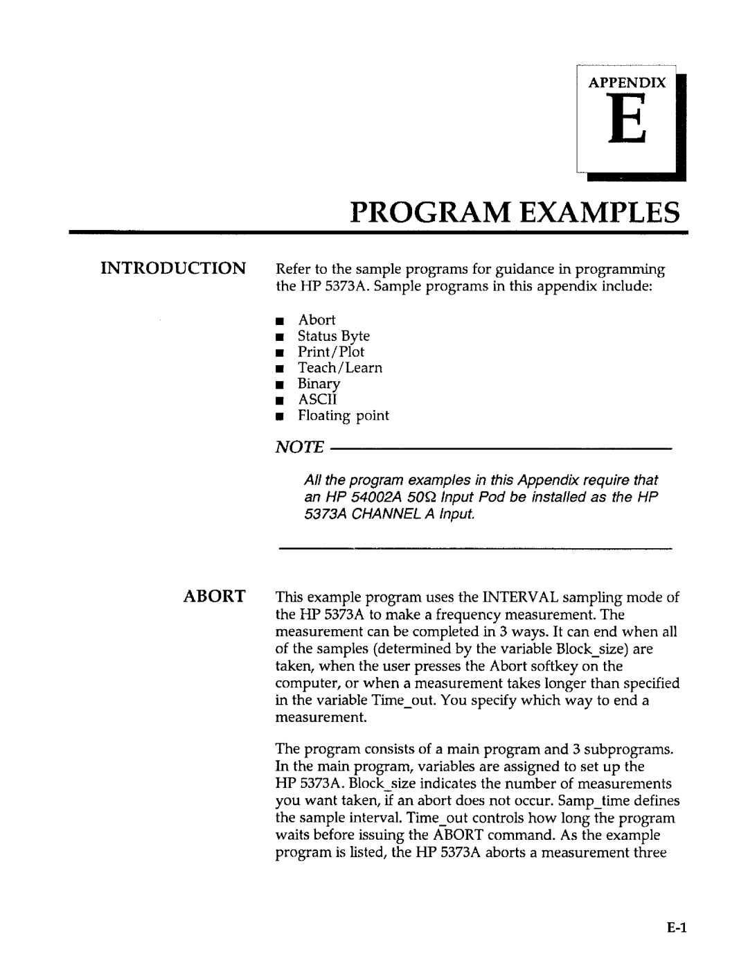 Agilent Technologies 5373A manual 