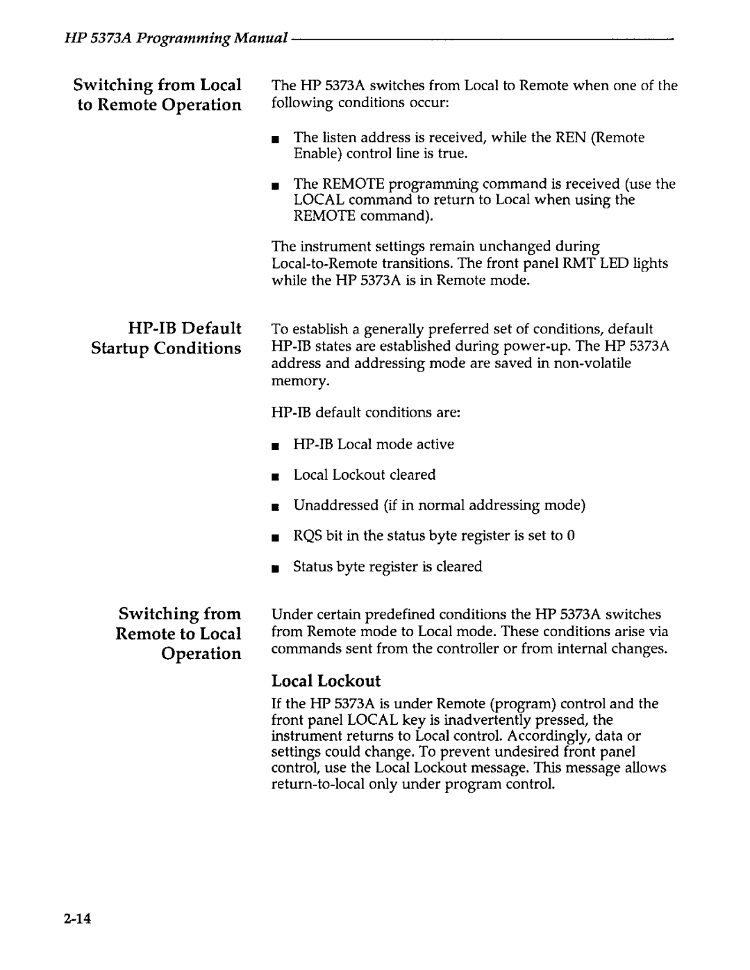 Agilent Technologies 5373A manual 