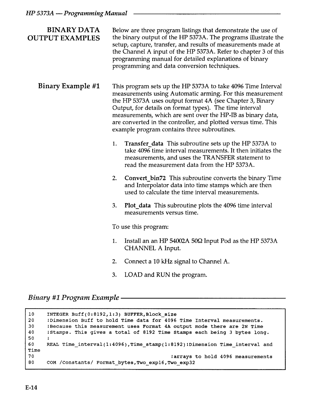 Agilent Technologies 5373A manual 