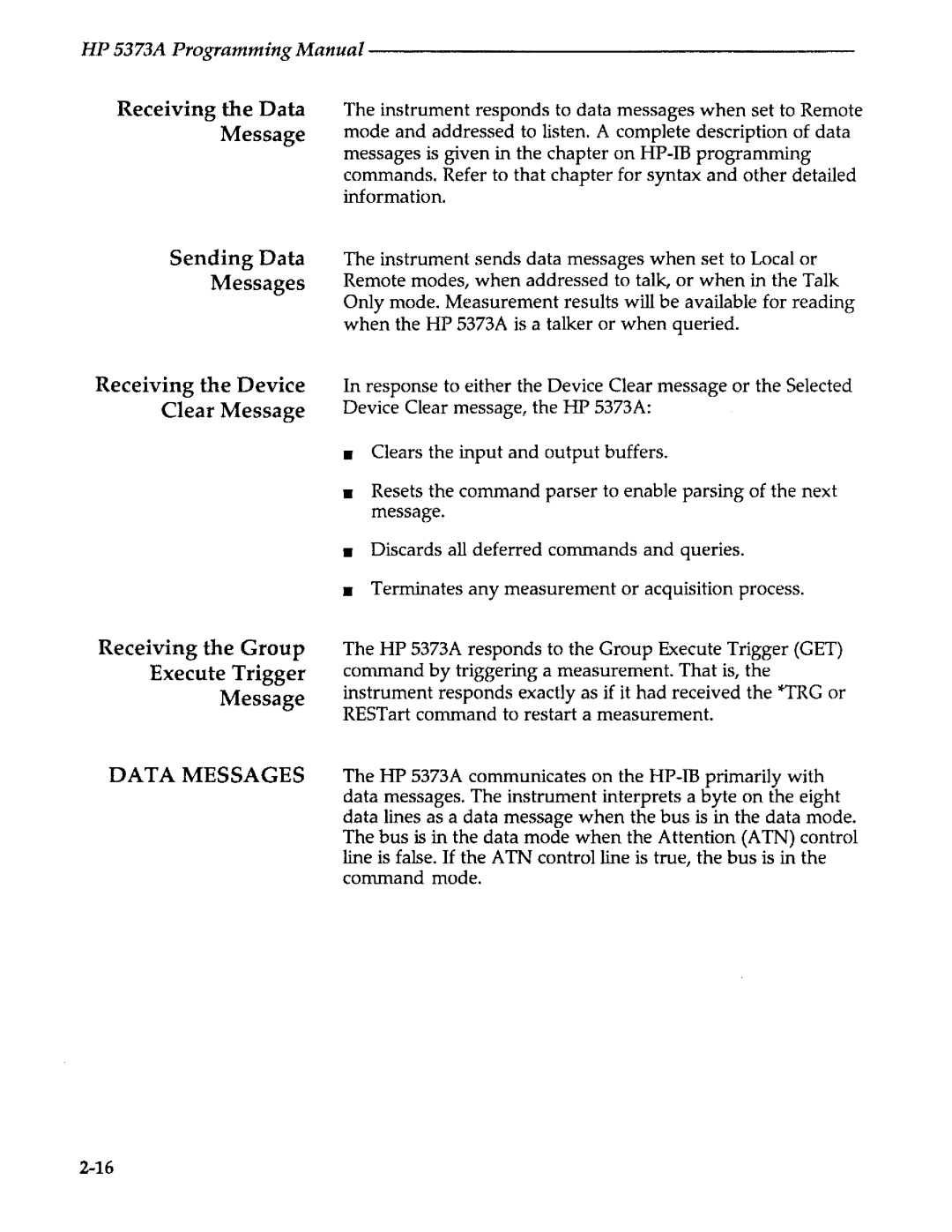 Agilent Technologies 5373A manual 