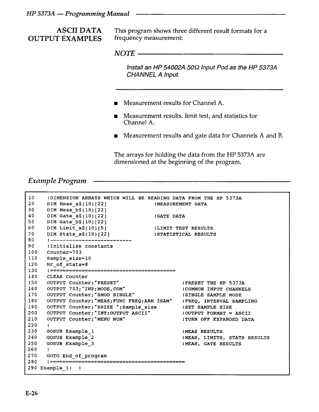 Agilent Technologies 5373A manual 