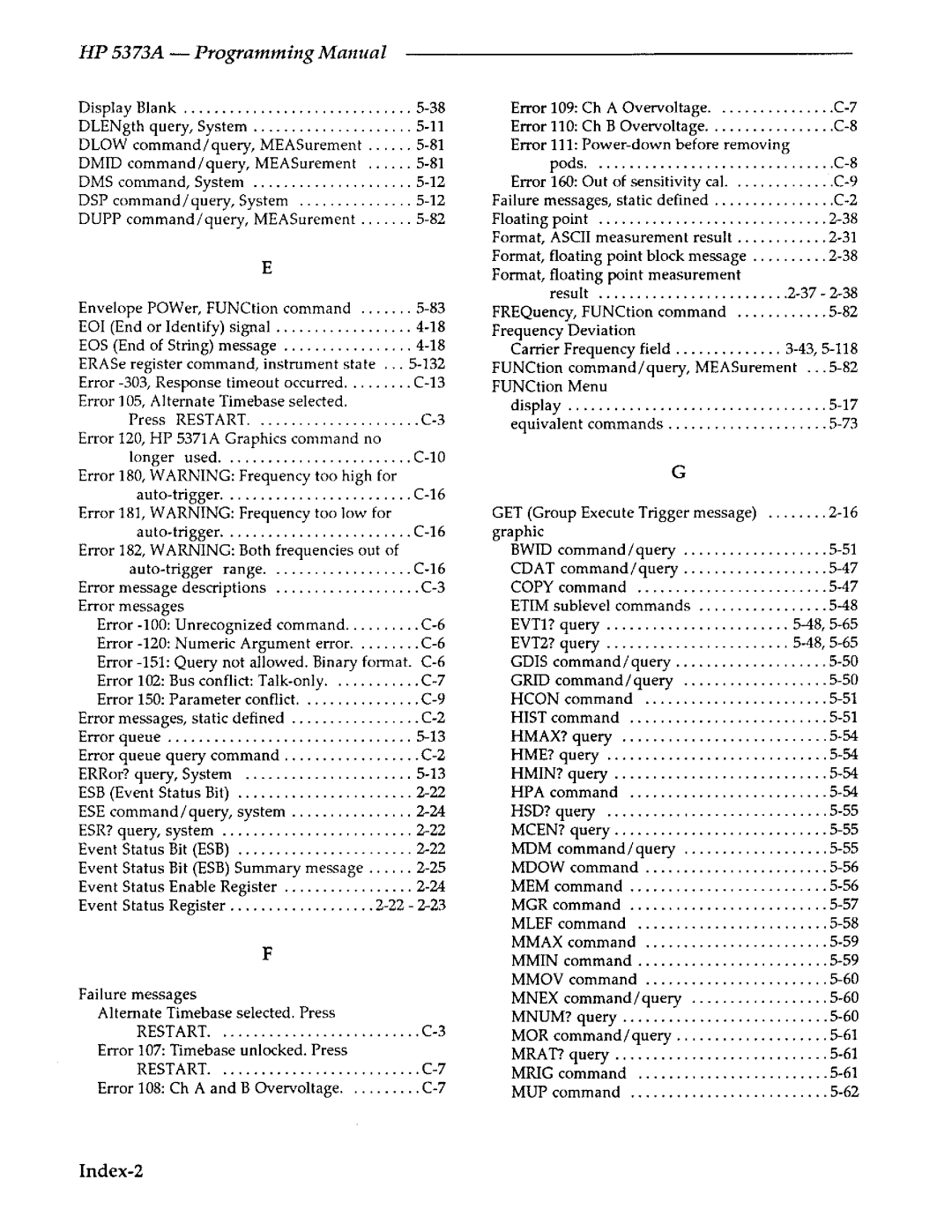 Agilent Technologies 5373A manual 