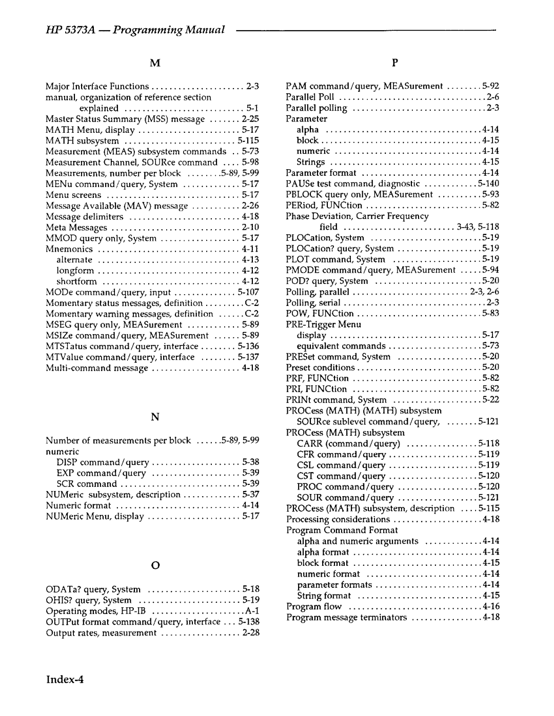 Agilent Technologies 5373A manual 