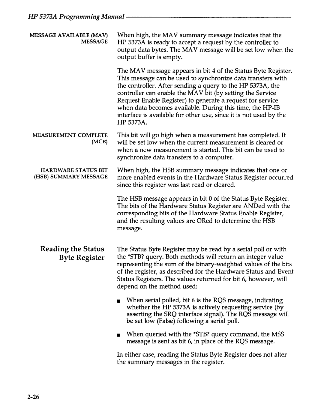 Agilent Technologies 5373A manual 