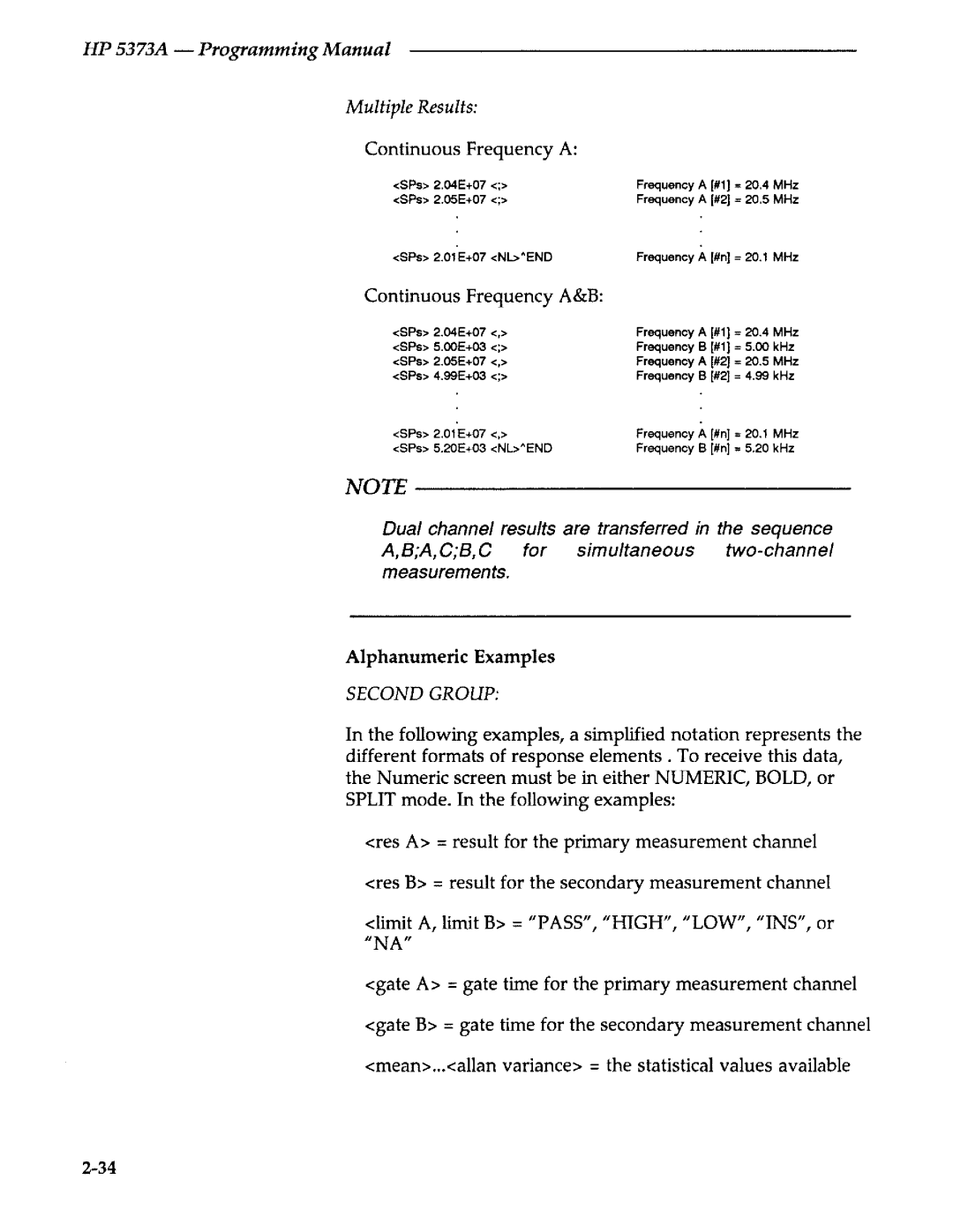 Agilent Technologies 5373A manual 