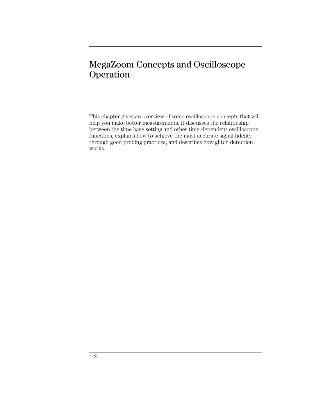 Agilent Technologies 42A, 54621D, 24A, 54621A, 22A, 41A manual MegaZoom Concepts and Oscilloscope Operation 