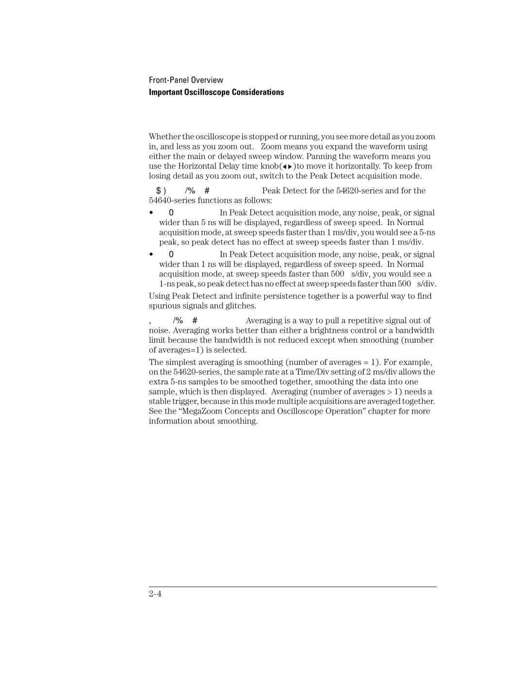 Agilent Technologies 54621D, 24A, 42A, 54621A, 22A, 41A manual Important Oscilloscope Considerations 