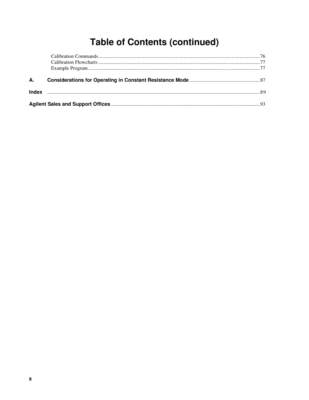 Agilent Technologies 5951-2826, 5951-2827 manual Considerations for Operating in Constant Resistance Mode 