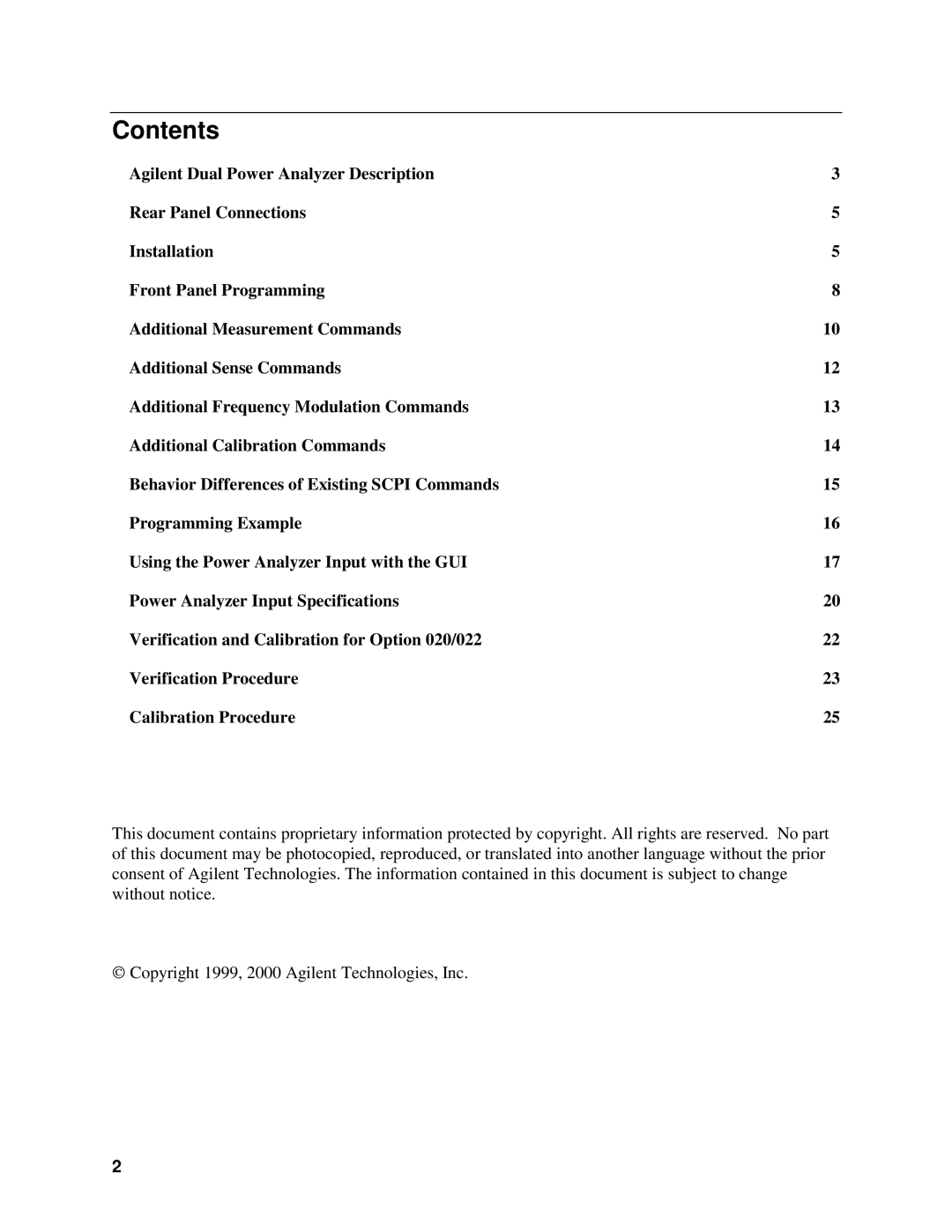 Agilent Technologies 5964-8134 manual Contents 