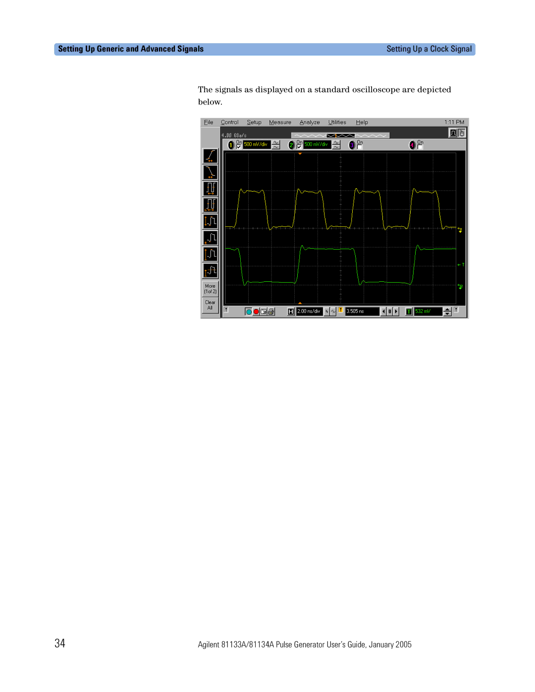 Agilent Technologies 5988-7401EN manual Setting Up Generic and Advanced Signals 