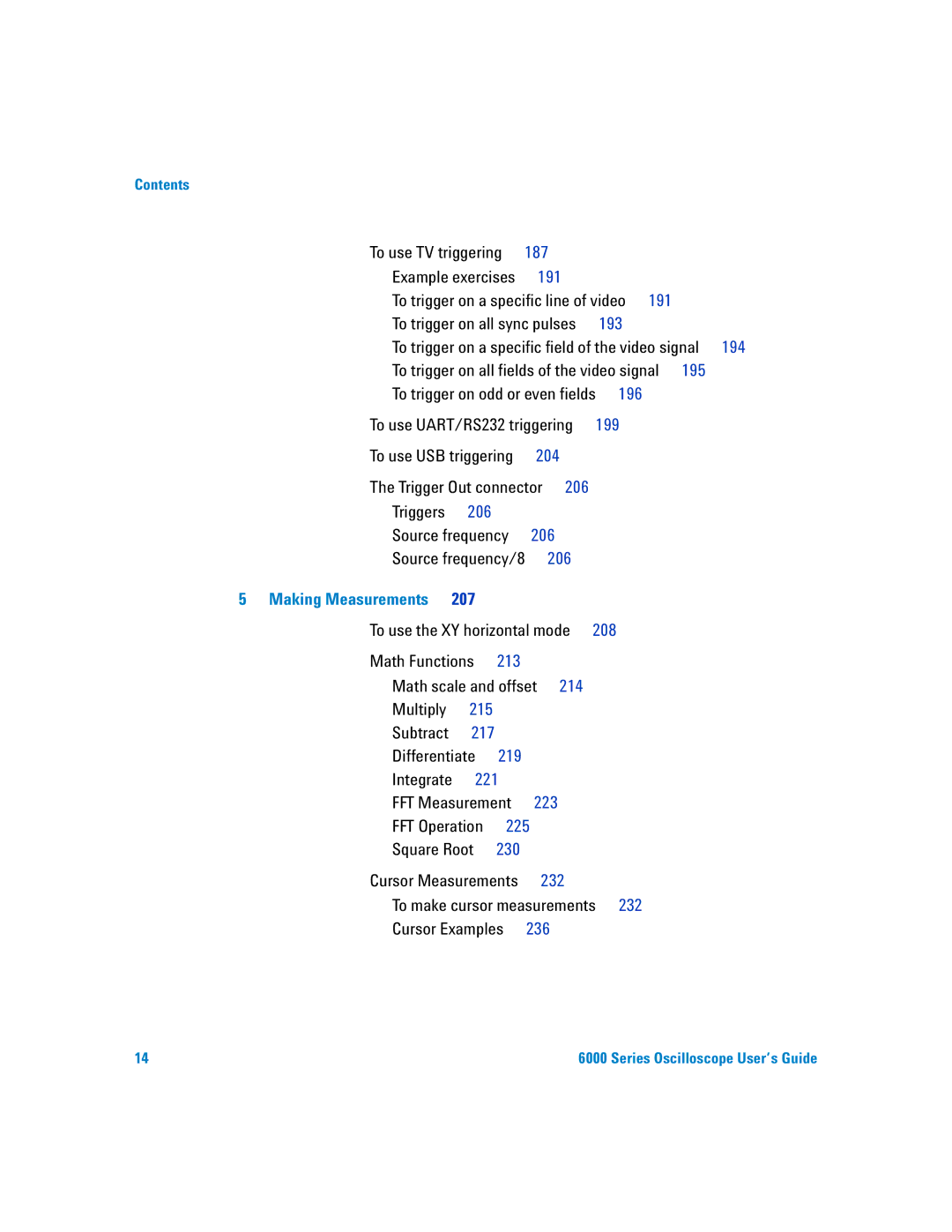 Agilent Technologies 6000 Series manual To use TV triggering, Source frequency/8, FFT Measurement, FFT Operation 