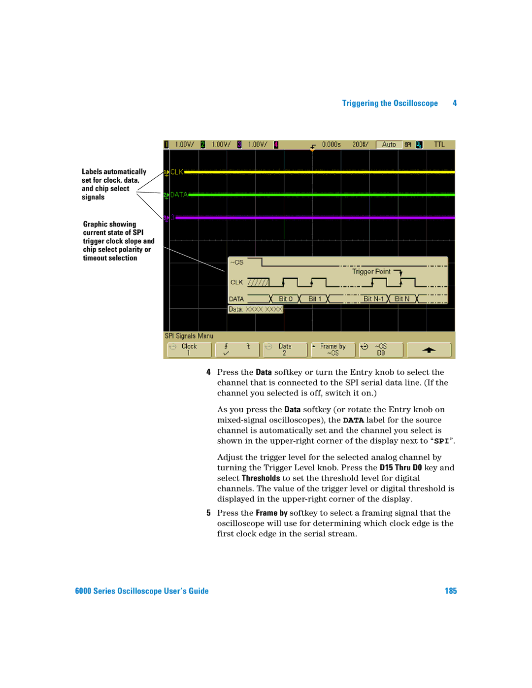 Agilent Technologies 6000 Series manual Series Oscilloscope User’s Guide 185 