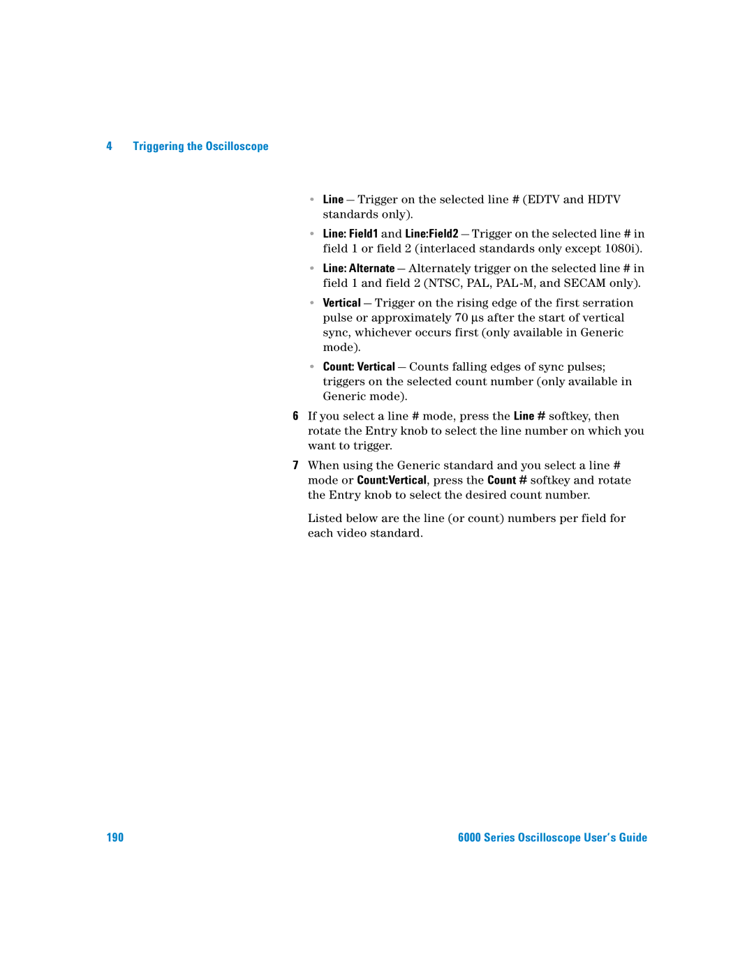 Agilent Technologies 6000 Series manual 190 