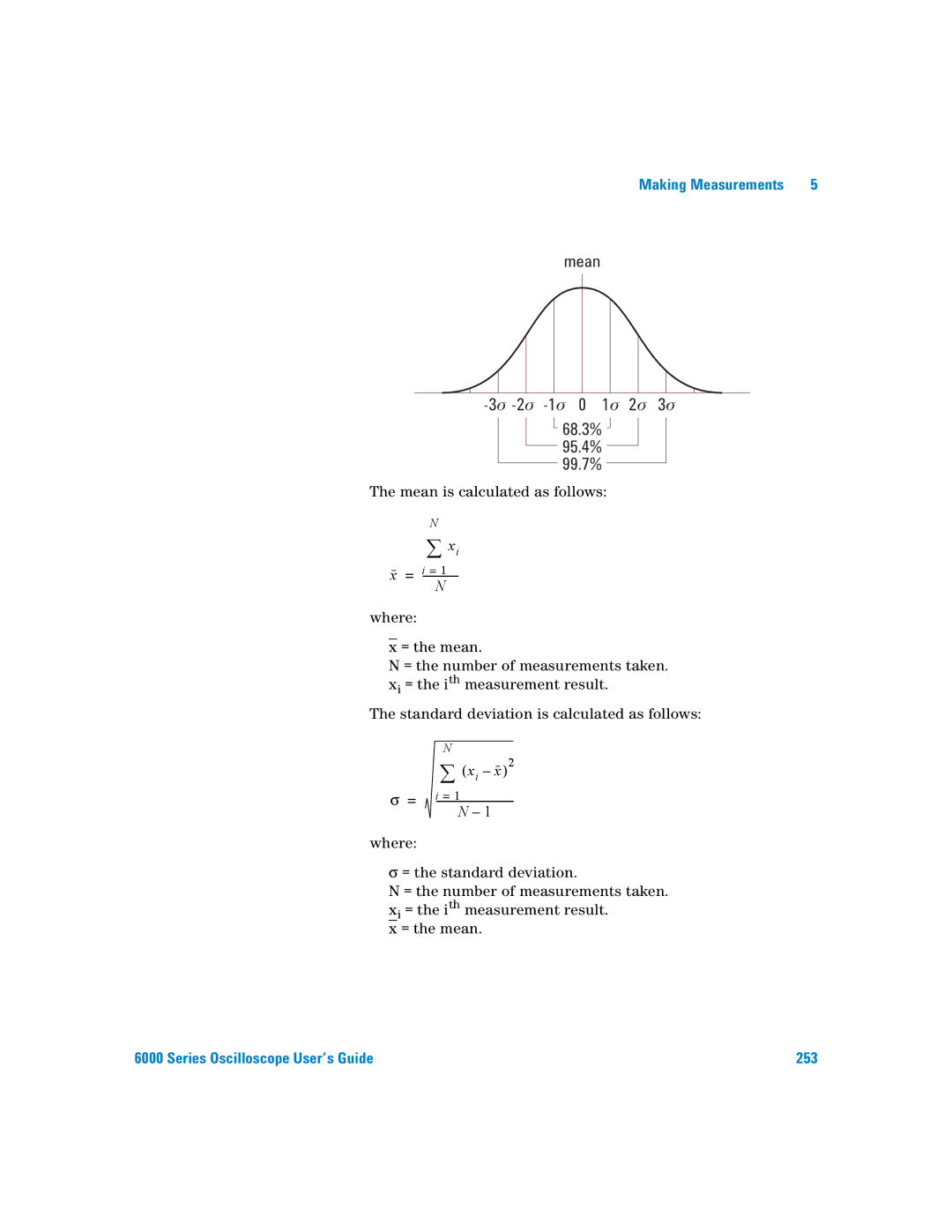 Agilent Technologies 6000 Series manual ∑ xi 