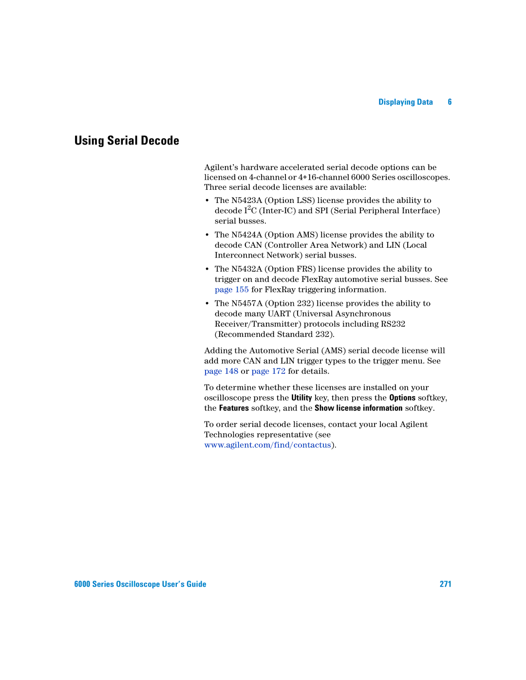 Agilent Technologies 6000 Series manual Using Serial Decode 