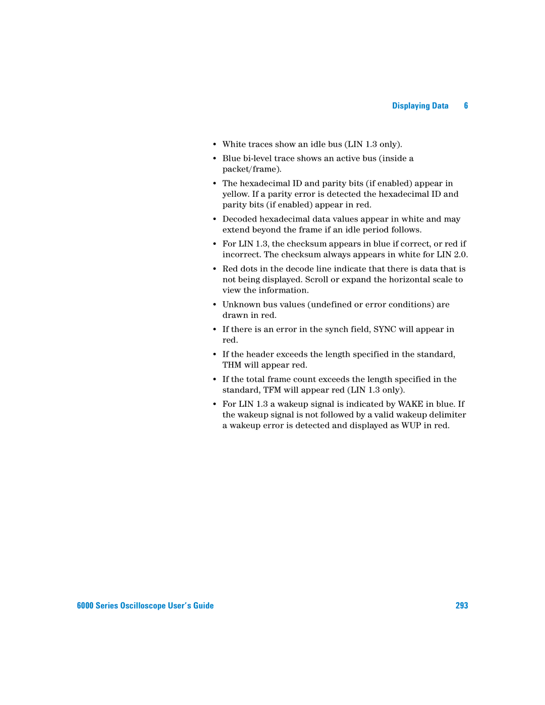 Agilent Technologies 6000 Series manual Series Oscilloscope User’s Guide 293 