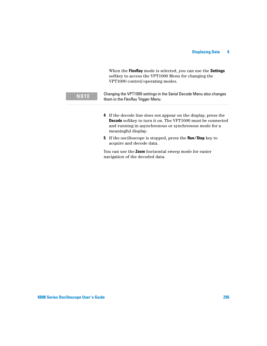 Agilent Technologies 6000 Series manual Series Oscilloscope User’s Guide 295 