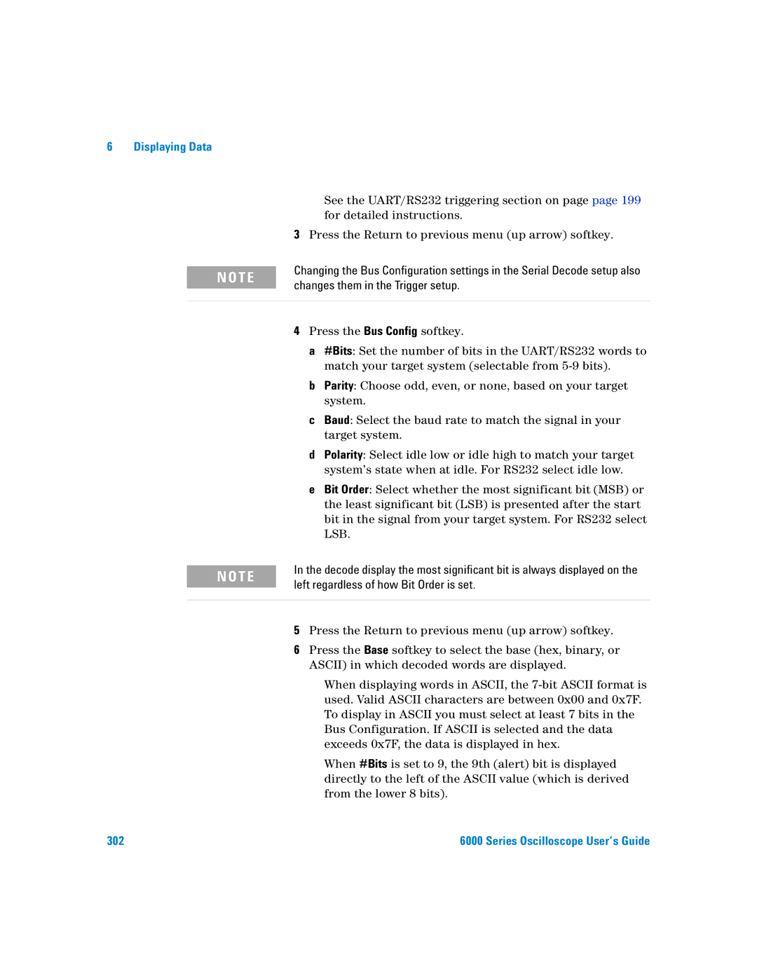 Agilent Technologies 6000 Series manual 302 