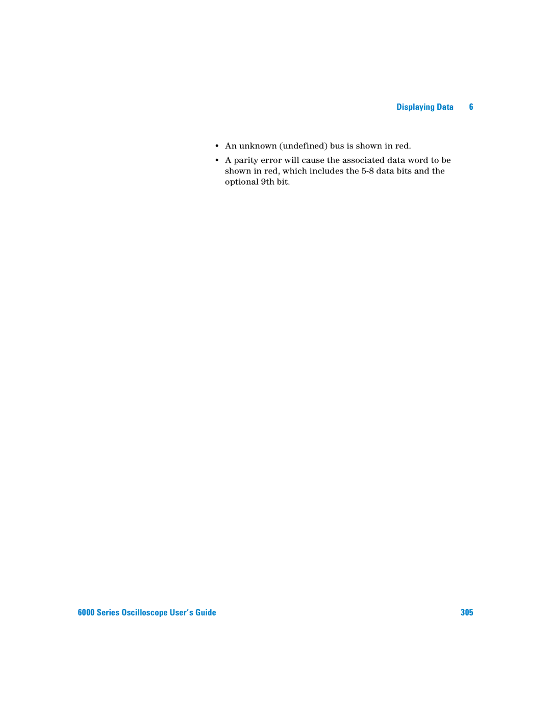 Agilent Technologies 6000 Series manual Series Oscilloscope User’s Guide 305 