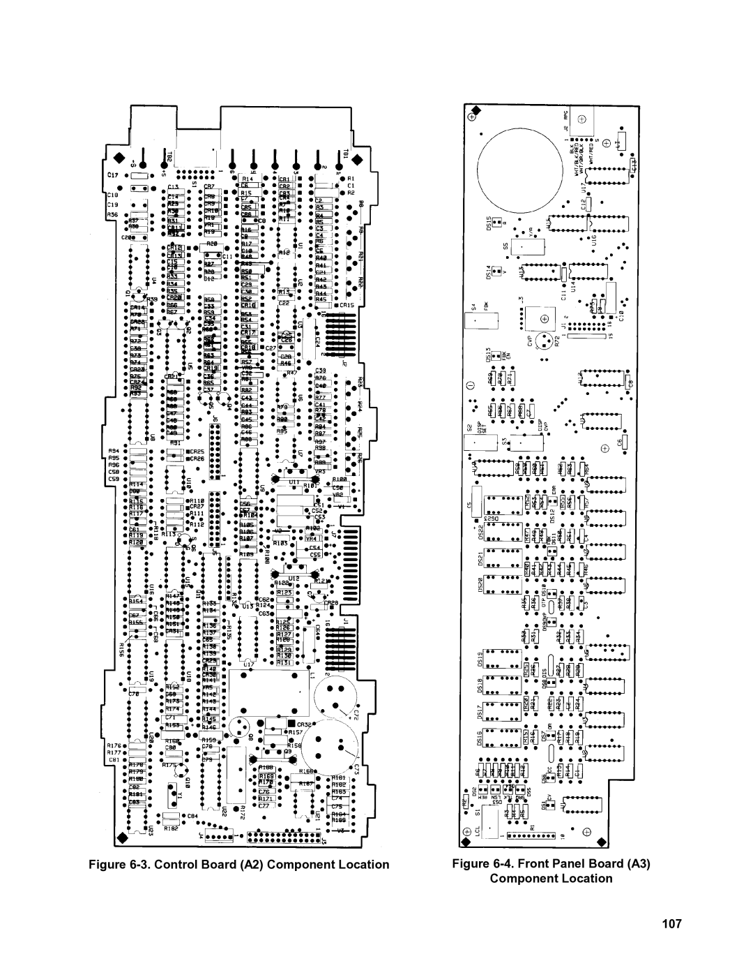 Agilent Technologies 6035A, 6031A, 6032A, 6030A service manual Component Location, 107 